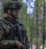 A Finnish Soldier stands guard outside of building on May 26, 2026 at Vuosanka Training Area, Finland. From April 27 to May 31, 2026 U.S. and Allied forces will exercise NATO’s Eastern Flank Deterrence Initiative, demonstrating NATO’s ability to fight and win on the modern battlefield. Nearly 15,000 troops from eleven nations will train across the High North, Baltic region, and Poland, executing rapid maneuvers, air defense, counter-drone operations, and cyber defense to validate NATO’s regional defense plans in real time. This series of linked exercises, including Saber Strike, Immediate Response, and Swift Response, turns investment into capability. Soldiers integrate unmanned systems, AI-enabled command and control, and live data networks to move faster, decide faster, and fight more effectively across all domains. Sword 26 demonstrates how U.S. Army Europe and Africa drives transformation at scale while strengthening deterrence. Together with our Allies, we are building a unified, lethal force ready to defend NATO territory and respond to any threat. (U.S. Army Reserve photo by 1st Sgt. Austin Berner)
