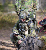 A Finnish Soldier looks at a tablet during preparations for a demonstration of the dropping of a joint direct attack munition bomb from a Finnish Air Force F/A-18 Fighter Jet near Rovaniemi, Finland, May 23, 2024. This demonstration was part of Defender Europe 2024. Defender Europe seeks to demonstrate U.S. Army Europe’s ability to quickly aggregate combat power in Eastern Europe.



DEFENDER is the Dynamic Employment of Forces to Europe for NATO Deterrence and Enhanced Readiness, and is a U.S. European Command scheduled, U.S. Army Europe and Africa conducted exercise that consists of Saber Strike, Immediate Response, and Swift Response. DEFENDER 24 is linked to NATO’s Steadfast Defender exercise, and DoD’s Large Scale Global Exercise, taking place from 28 March to 31 May. DEFENDER 24 is the largest U.S. Army exercise in Europe and includes more than 17,000 U.S. and 23,000 multinational service members from more than 20 Allied and partner nations, including Croatia, Czechia, Denmark, Estonia, Finland, France, Germany, Georgia, Hungary, Italy, Latvia, Lithuania, Moldova, Netherlands, North Macedonia, Norway, Poland, Romania, Slovakia, Spain, Sweden, and the United Kingdom. (U.S. Army Reserve photo by Staff Sgt. Ian Valley)